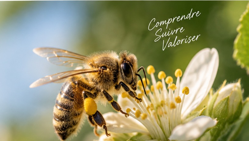 Abeille sur une fleur